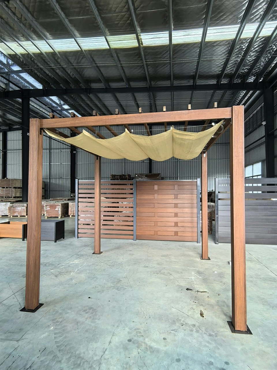 Bamboo Screening for Pergola Roof