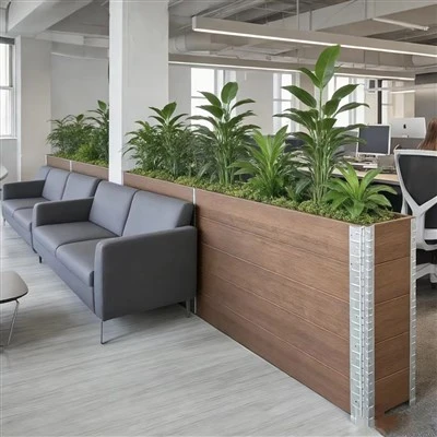 Bamboo in Planter Boxes for Privacy