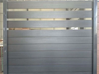 Black Bamboo Fence Panels